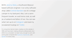 Desktop Screenshot of jeremyboles.com